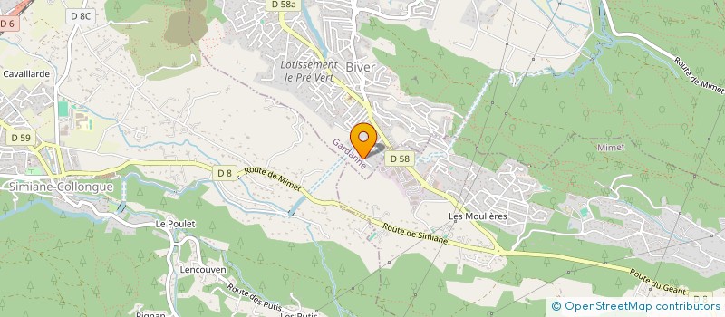 localisation de l'entreprise MADAME CAROLINE ALONSO à GARDANNE