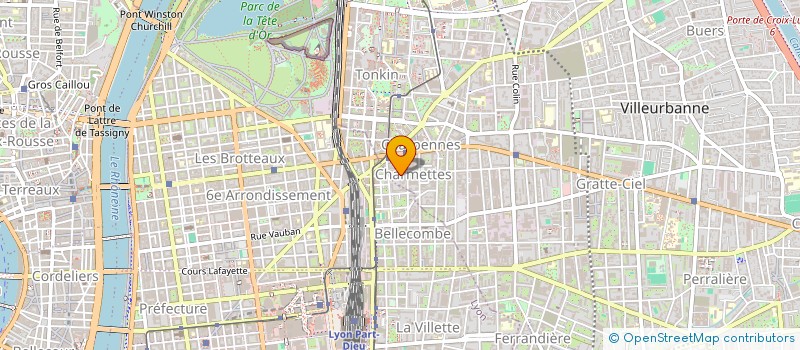 localisation de l'entreprise MADAME CAROLINE AMADEI à VILLEURBANNE