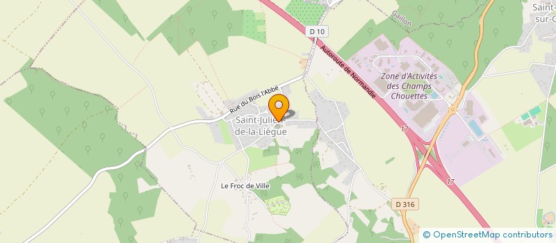 localisation de l'entreprise MADAME CAROLINE AMBLARD  SAINT-JULIEN-DE-LA-LIEGUE