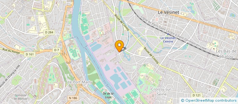 localisation de l'entreprise MADAME CAROLINE AMBROSINI  LE VESINET