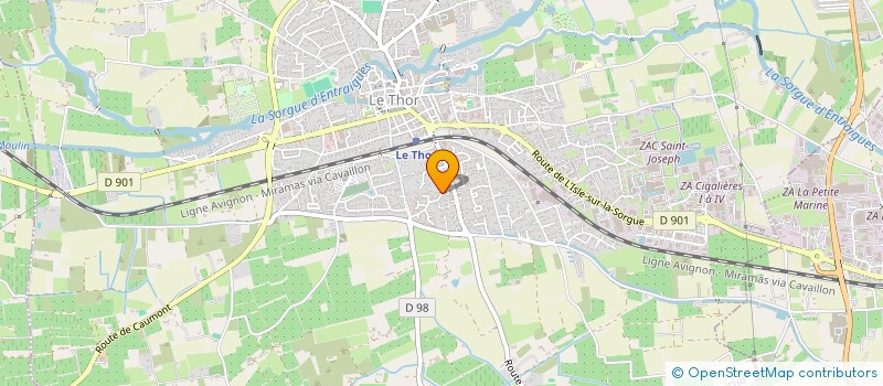 localisation de l'entreprise MADAME CAROLINE ANDRE  LE THOR