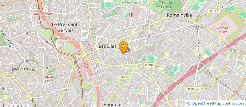 localisation de l'entreprise MADAME CAROLINE ANDRE  LES LILAS