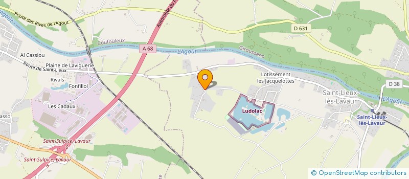 localisation de l'entreprise MADAME CAROLINE ANDRIEUX  SAINT-LIEUX-LES-LAVAUR