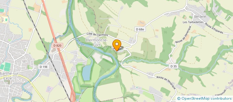 localisation de l'entreprise MADAME CAROLINE ANDRIVON  CLERMONT-LE-FORT