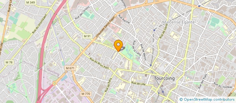 localisation de l'entreprise MADAME CAROLINE ANDRYS  TOURCOING