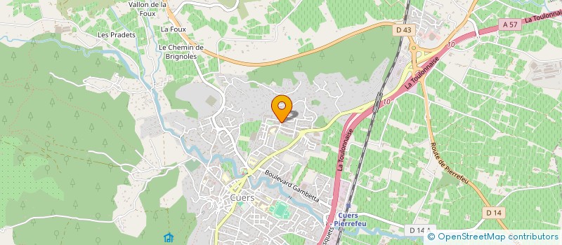 localisation de l'entreprise MADAME CAROLINE ANNE GAUDILLERE  CUERS