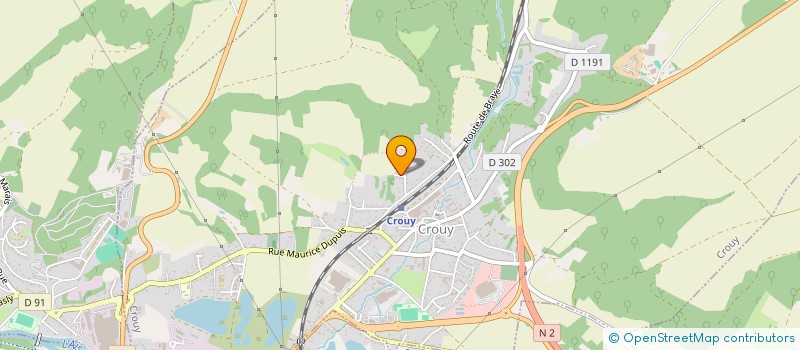 localisation de l'entreprise MADAME CAROLINE ANTUNES MEIRA  CROUY