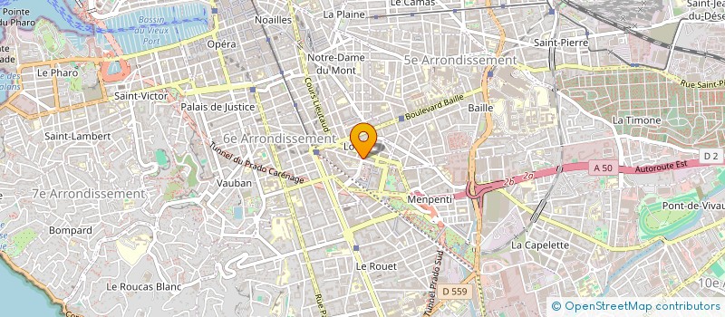 localisation de l'entreprise MADAME CAROLINE AOUAT à MARSEILLE