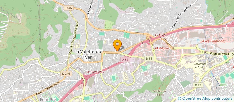 localisation de l'entreprise MADAME CAROLINE ARECCHI à LA VALETTE-DU-VAR