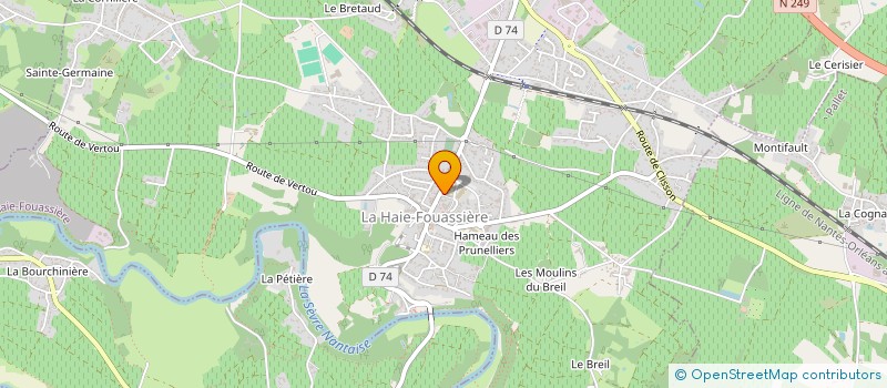 localisation de l'entreprise MADAME CAROLINE ARNAUD DE FOIARD  LA HAIE-FOUASSIERE