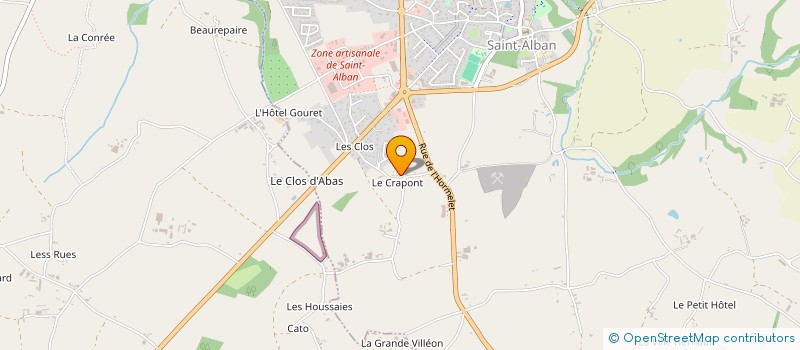 localisation de l'entreprise MADAME CAROLINE ARNOULD  SAINT-ALBAN