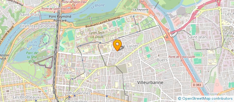 localisation de l'entreprise MADAME CAROLINE ARNOULD  VILLEURBANNE