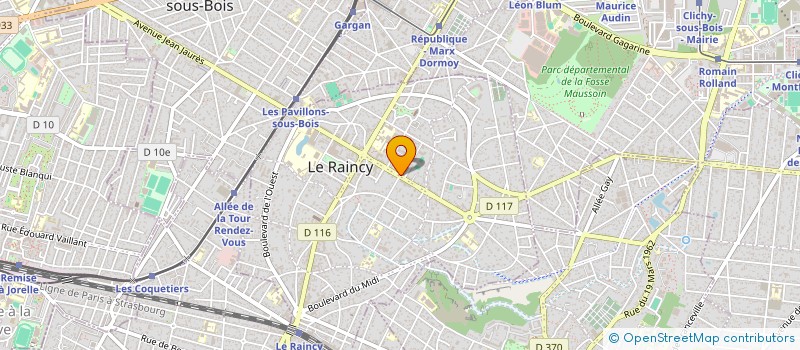 localisation de l'entreprise MADAME CAROLINE ARRONDELLE à LE RAINCY