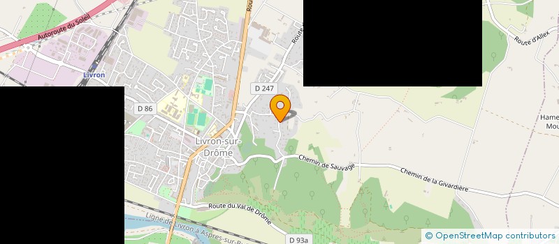 localisation de l'entreprise MADAME CAROLINE ARTAL  LIVRON-SUR-DROME