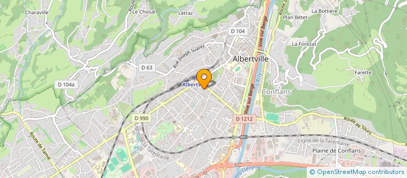 localisation de l'entreprise MADAME CAROLINE ASSIER  ALBERTVILLE