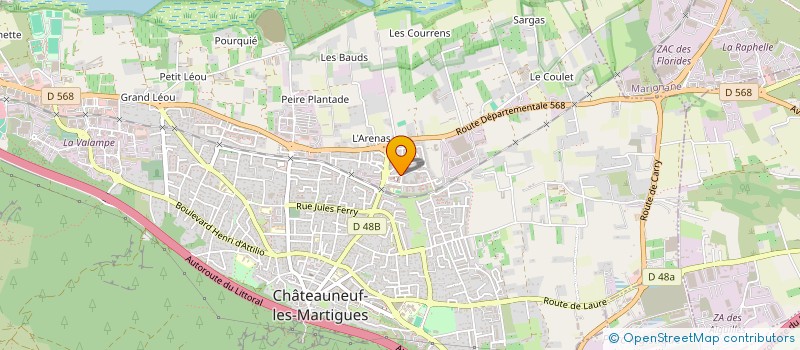 localisation de l'entreprise MADAME CAROLINE ATTIA  CHATEAUNEUF-LES-MARTIGUES