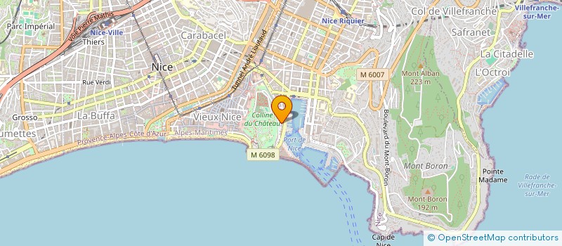 localisation de l'entreprise MADAME CAROLINE AUDIBERT à NICE