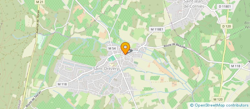 localisation de l'entreprise MADAME CAROLINE AUDIBERT  RESTINCLIERES