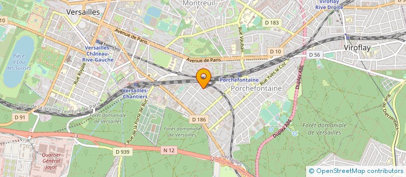 localisation de l'entreprise MADAME CAROLINE AUDOUIN à VERSAILLES