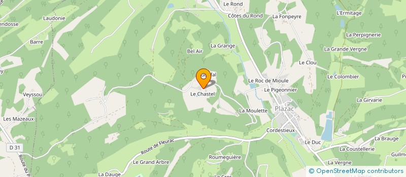 localisation de l'entreprise MADAME CAROLINE AUDRY à ROUFFIGNAC-ST-CERNIN-DE-REILHAC