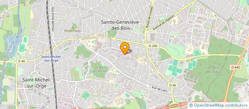 localisation de l'entreprise MADAME CAROLINE AUDRY à SAINTE-GENEVIEVE-DES-BOIS