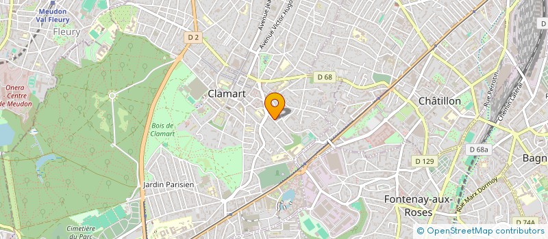 localisation de l'entreprise MADAME CAROLINE AUGUSTE à CLAMART