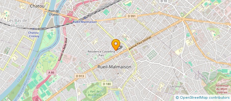 localisation de l'entreprise MADAME CAROLINE AURILIO à RUEIL-MALMAISON