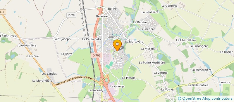 localisation de l'entreprise MADAME CAROLINE AUVINET  BELLEVIGNY