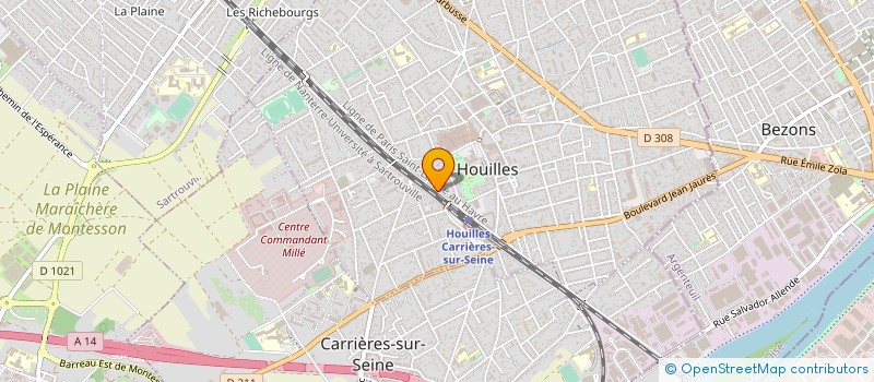 localisation de l'entreprise MADAME CAROLINE AYAD  HOUILLES