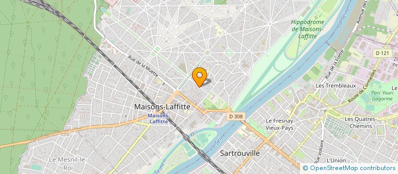 localisation de l'entreprise MADAME CAROLINE BABIGEON  MAISONS-LAFFITTE