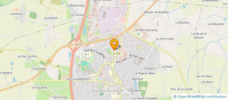 localisation de l'entreprise MADAME CAROLINE BABONNEAU à BAIN-DE-BRETAGNE