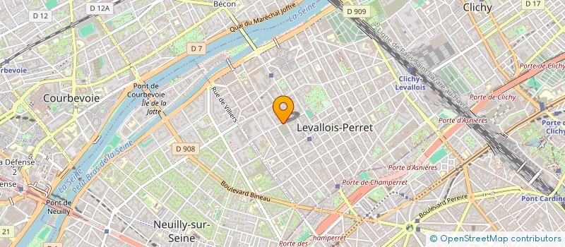 localisation de l'entreprise MADAME CAROLINE BACH à LEVALLOIS-PERRET
