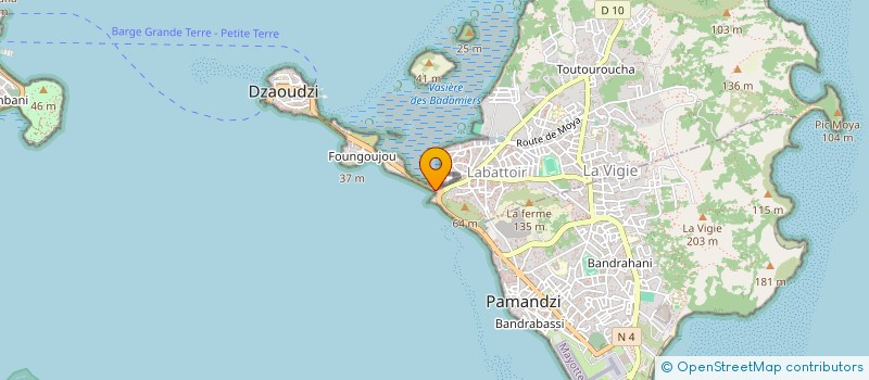 localisation de l'entreprise MADAME CAROLINE BACHET à DZAOUDZI