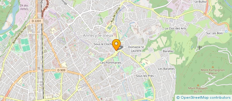 localisation de l'entreprise MADAME CAROLINE BAILLY à ANNECY
