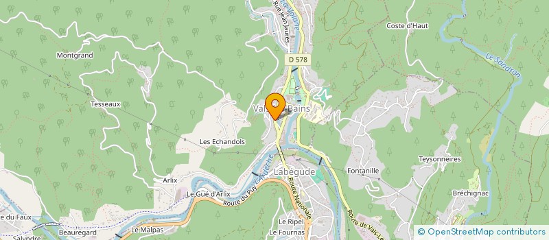 localisation de l'entreprise MADAME CAROLINE BAJARD  VALS-LES-BAINS