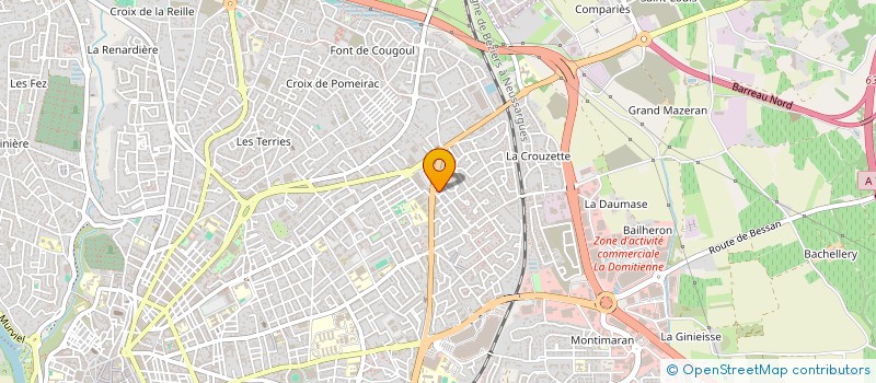 localisation de l'entreprise MADAME CAROLINE BALDONI-ANDREY  BEZIERS