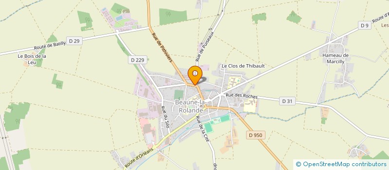 localisation de l'entreprise MADAME CAROLINE BALLAND à BEAUNE-LA-ROLANDE