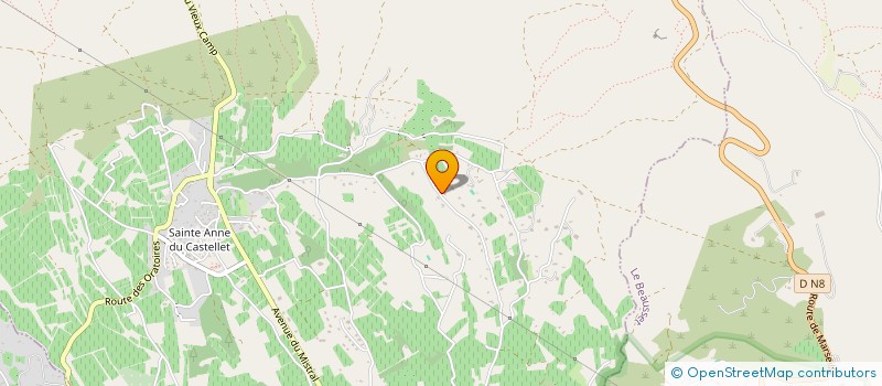 localisation de l'entreprise MADAME CAROLINE BANTI  LE CASTELLET