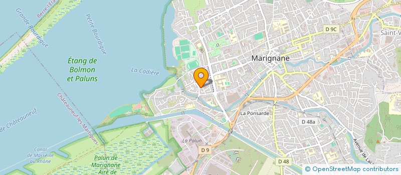 localisation de l'entreprise MADAME CAROLINE BARALE  MARIGNANE