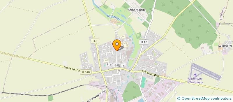 localisation de l'entreprise MADAME CAROLINE BARBADAUX à ETREPAGNY