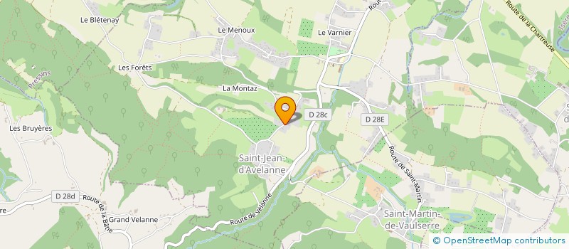 localisation de l'entreprise MADAME CAROLINE BARBIER  SAINT-JEAN-D'AVELANNE