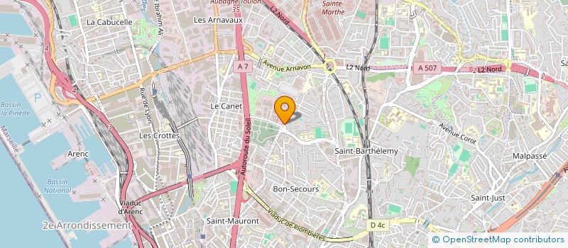 localisation de l'entreprise MADAME CAROLINE BARDI  MARSEILLE