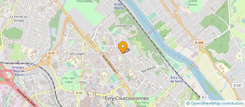 localisation de l'entreprise MADAME CAROLINE BARDIZBANYAN  EVRY-COURCOURONNES