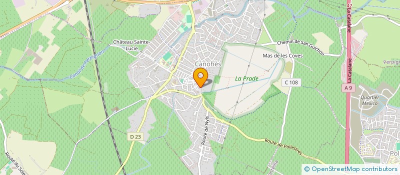 localisation de l'entreprise MADAME CAROLINE BARDOSSE  CANOHES