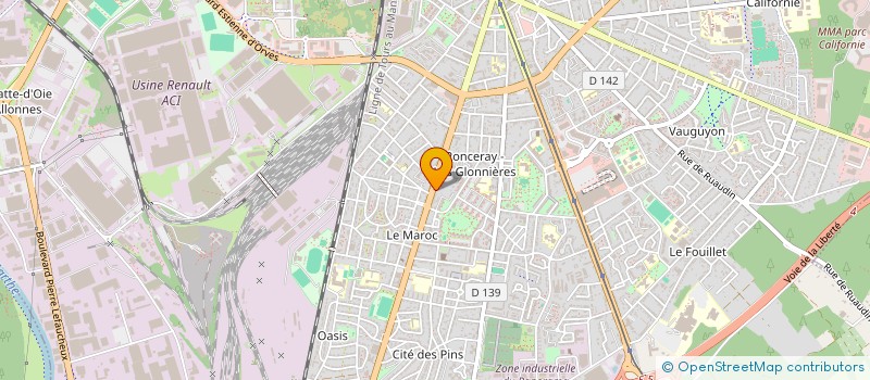 localisation de l'entreprise MADAME CAROLINE BAROUX  LE MANS