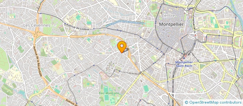 localisation de l'entreprise MADAME CAROLINE BARRAUD à MONTPELLIER