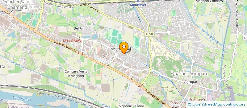 localisation de l'entreprise MADAME CAROLINE BARRIERE  AVIGNON