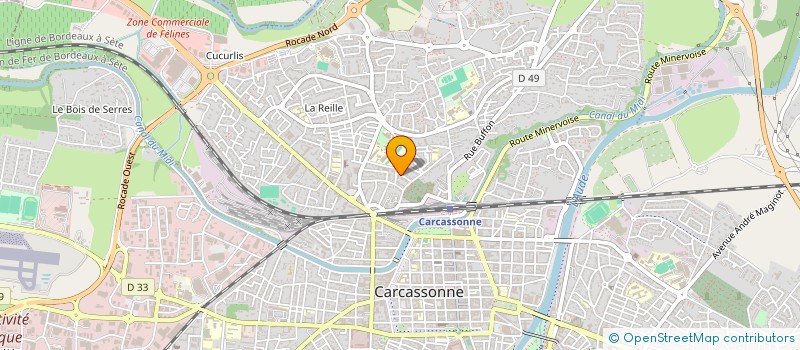 localisation de l'entreprise MADAME CAROLINE BARTOLUCCI  CARCASSONNE