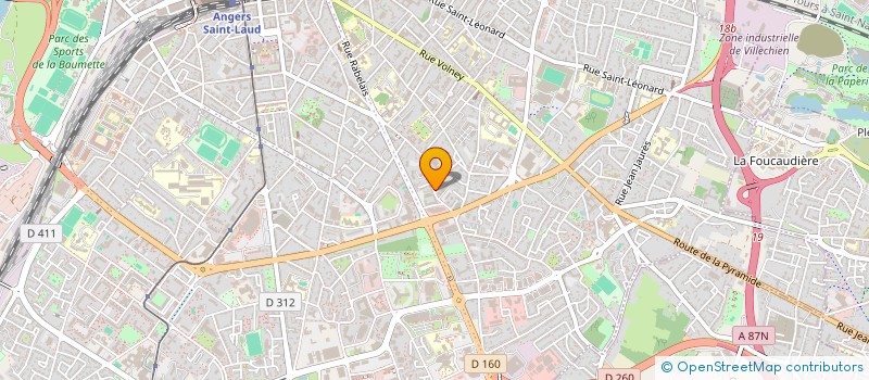 localisation de l'entreprise MADAME CAROLINE BATON à ANGERS
