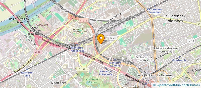 localisation de l'entreprise MADAME CAROLINE BAUDRAIS  NANTERRE